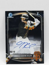 Gavin Kilen 2025 Bowman Draft Sapphire 1st Bowman BLACK Auto /10 - Giants