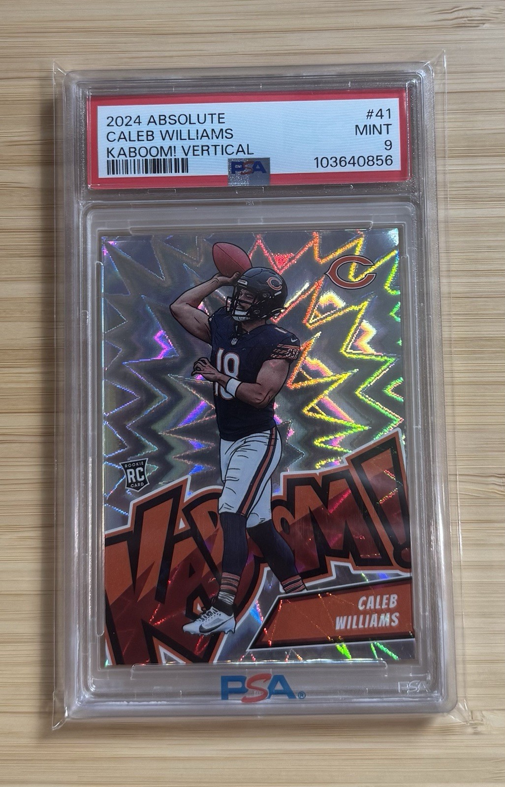 Caleb Williams Panini Absolute Kaboom! Vertical #41 Base