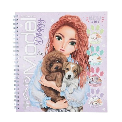 Depesche 13218 TOPModel Create Your Doggy-Malbuch mit 40 Seiten zum Gestalten vo