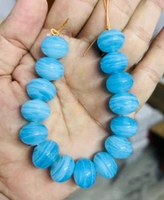 5 Strands 18mm Rondel Glass Beads for Jewelry making DIY crafts and decoration