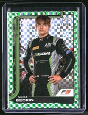 2025 Topps Chrome Formula 1 F1 Nikita Bedrin Green Checker 57/99 #66