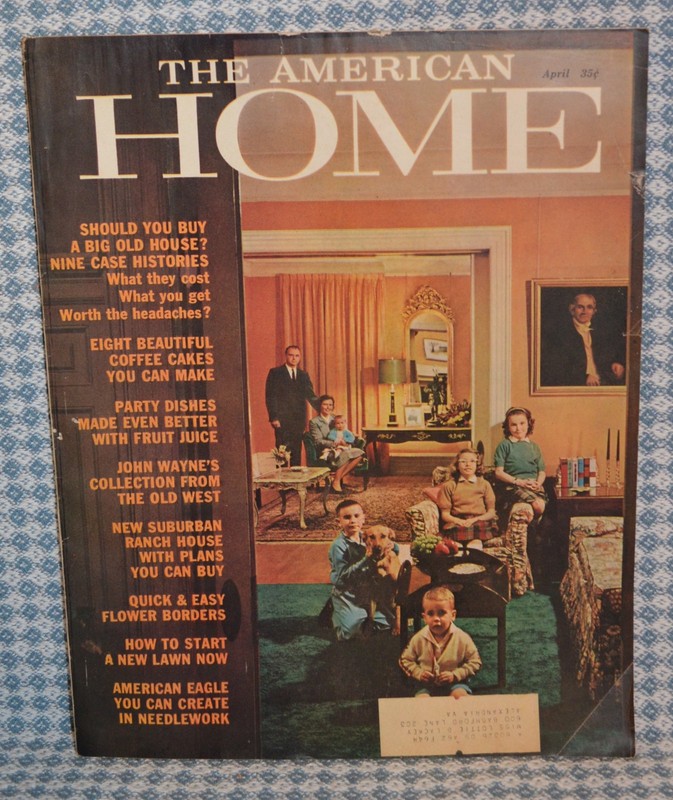 The American Home magazine JOHN WAYNE at home article April 1961 his collections