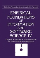 Empirical Foundations Of Information And Software Science IV Zunde (U. A.) Buch