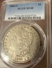 1884-S PCGS XF40 Morgan Dollar Business Strike