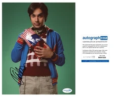 Kunal Nayyar “The Big Bang Theory” AUTOGRAPH ‘Raj’ Signed 10x8 ” Photo ACOA