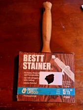 NEW Bestt Liebco   5 1/2"  Master Stainer White China Bristle Block Brush  #144