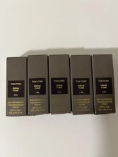 Lot X5 Tom Ford Ebene Fume Eau de Parfum 2 ml / .07 fl oz  Sample Sprays New