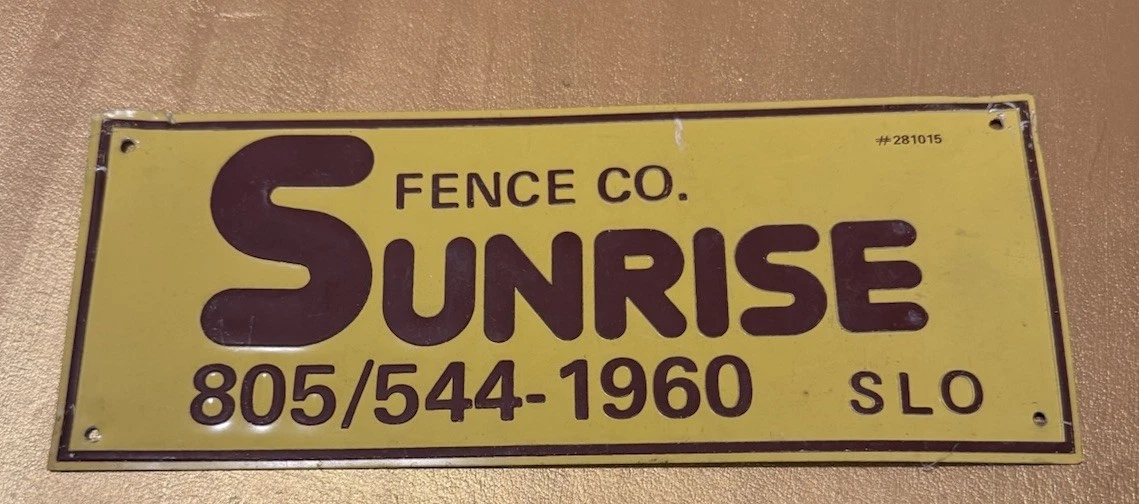 Vintage Fence Sign In Original Advertising Signs (1930-1969) for