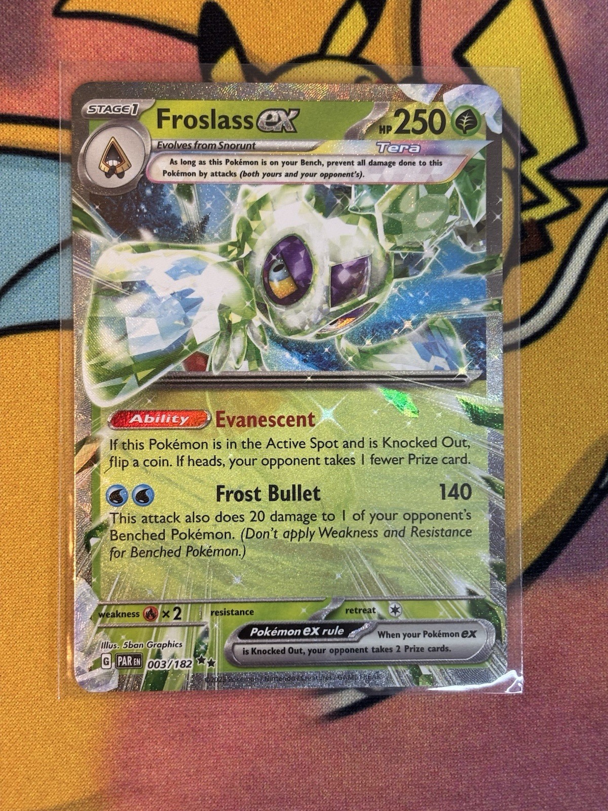 Froslass ex 003/182 Paradox Rift Double Rare Pokemon Card Mint