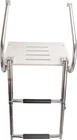 2 Step Stainless Steel Boat Platform Ladder Swim ABS In/Outboard Telescoping