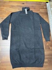 PrettyLittleThing Sweater Dress Womens XL Black Plus High Neck Turtleneck Knit