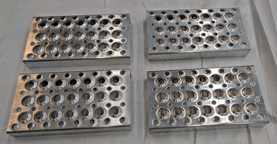4 PACK  Aluminum 10 x 5 1/2 inch Step Stair Tread Heavy Duty Aggresive Traction