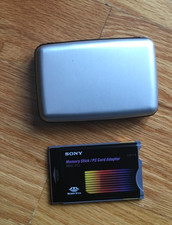 Sony Memory Stick/PC card Adapter With Case in excellent condition