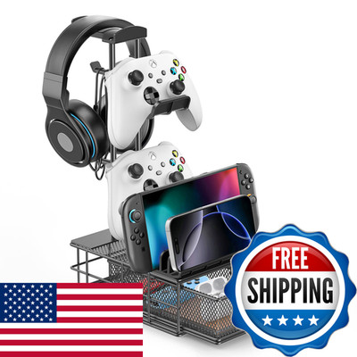 Kdd Headphone Stand Drawer - Headset Controller Holder For Desk - Aluminum