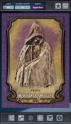Star Wars Card Trader Merchant & Smuggler 25 - Purple 750cc Fern