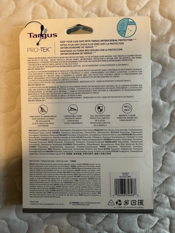 Targus Pro-Tek Black Flip Tablet Carrying Case For Apple Apple iPad mini 6th Gen - Image 2 of 2