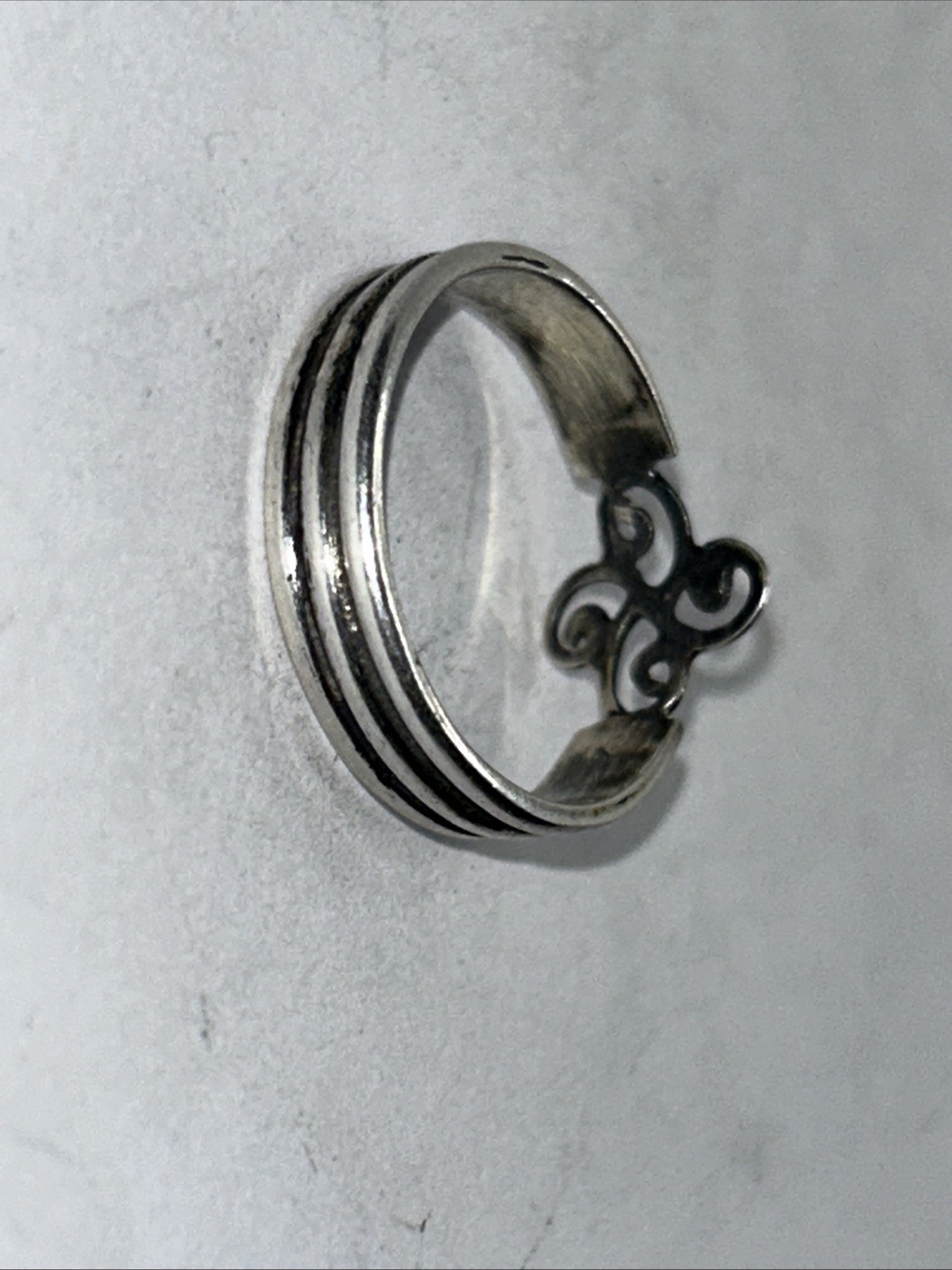 Celtic Swirl Ring Solid 925 Sterling Silver Size 8 - image 6