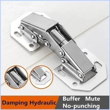 2/10PCS 90° Steel Cabinet Hinges No-Drill Soft Close for Kitchen Cupboards
