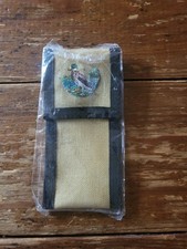 Small Vintage Pouch Mallard Duck Water Fowl Embroidered Tan Bird New 1986