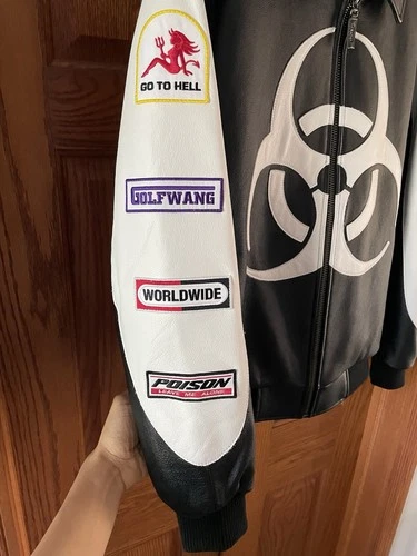 Golf Wang Racing Biohazard Leather Jacket/Pants Set Men's. image 2