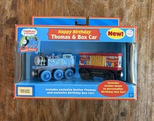 Learning Curve Wooden Thomas Train Happy Birthday Thomas  Box Car New 2006