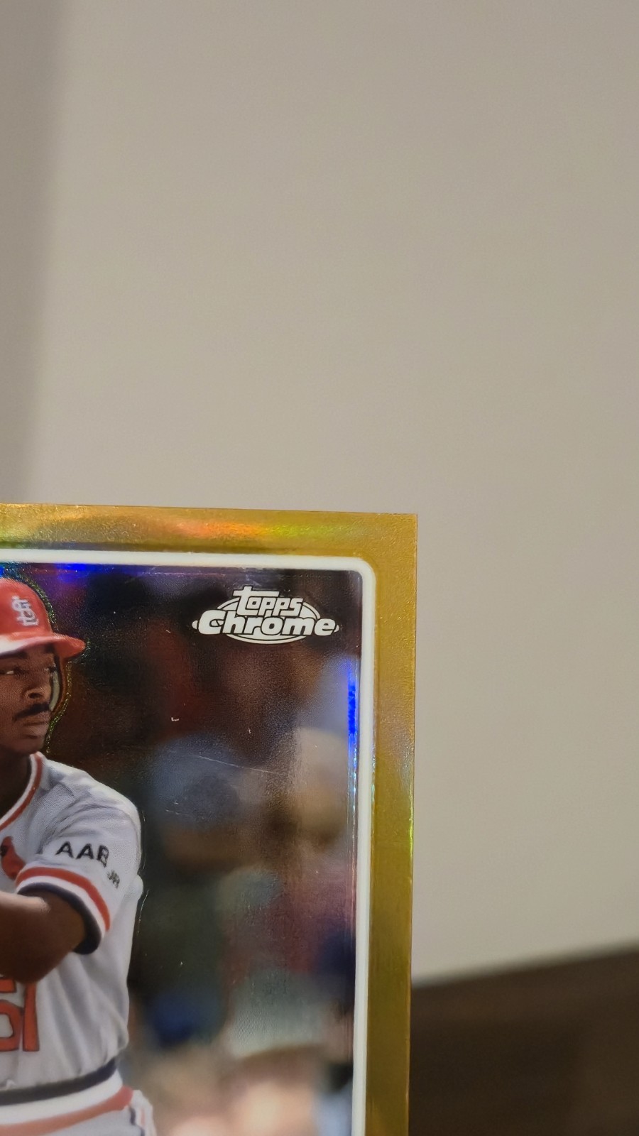 2026 Topps Chrome Willie McGee Legend Auto Gold Refractor SSP #/50 Cardinals view 3