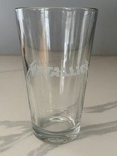 Metallica Pint Glass - Hardwired Glitch Logo - Used