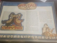 chip n dale willabee and ward 9x12 patch disney collection sheet w&w display
