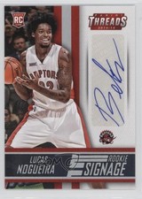 2014-15 Panini Threads Rookie Signage Lucas Nogueira #4 Auto 1l7