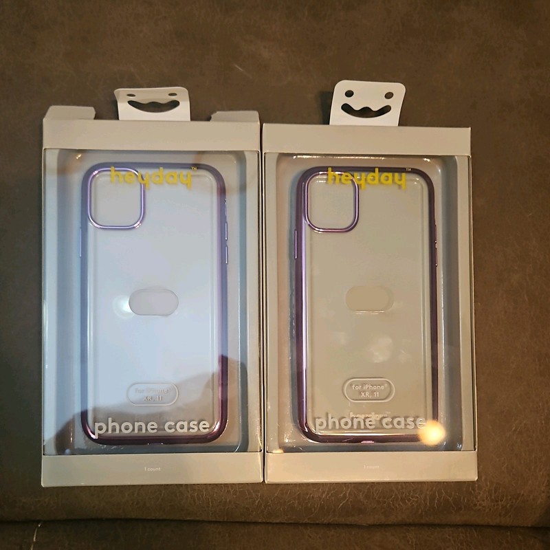 Heyday Apple iPhone 11/XR Clear Case with Bumper Frame Rose Gold