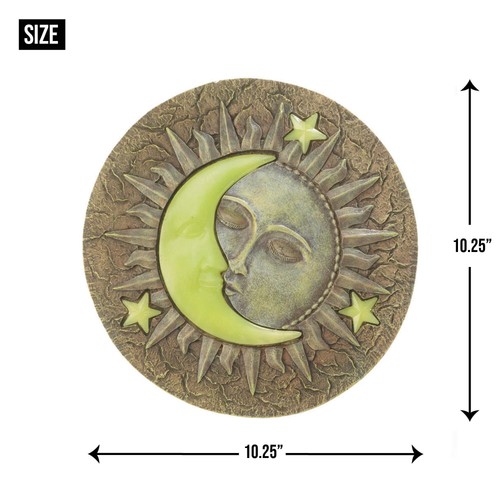 57073461 Sun and Crescent Moon Stepping Stone, Brown - Picture 8 of 8