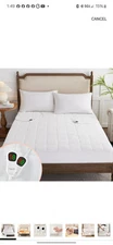 Heated Mattress Pad Queen Size for Cold Sleepers, 5 Heated Setting Coral Flee...
