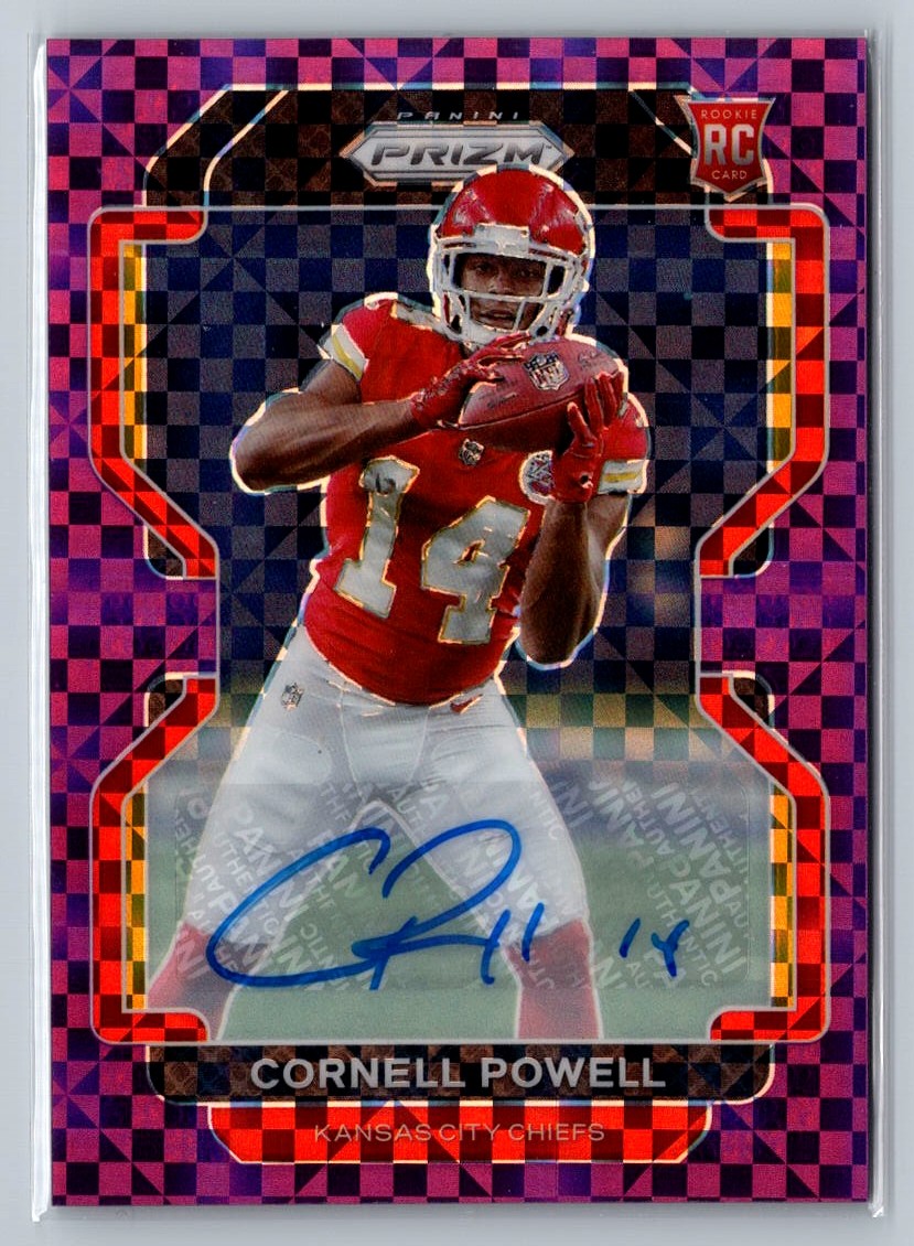 Cornell Powell Panini Prizm #370 Autograph-Purple Power