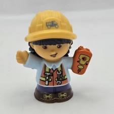 Fisher-Price Little People Construction Worker Girl Figure Work Together Site
