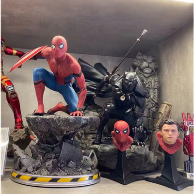 Queen Studio Spider Man 1/4 Scale GK Resin Painted Statue Model In Stock EX 40cm