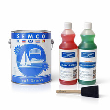 Small Teak Cleaning Pack with Semco Teak Sealer