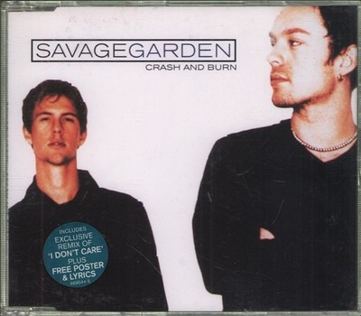 Savage Garden Crash and Burn CD Europa Columbia 2000 Mit Poster Schwarz/Weiß