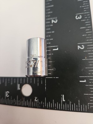 PROTO 7/16'' 12 Point Socket 3/8 Drive 5214 Made in USA