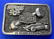 1985 Indianapolis 500 Premier Industrial Corp 25 Years at Indy Belt Buckle