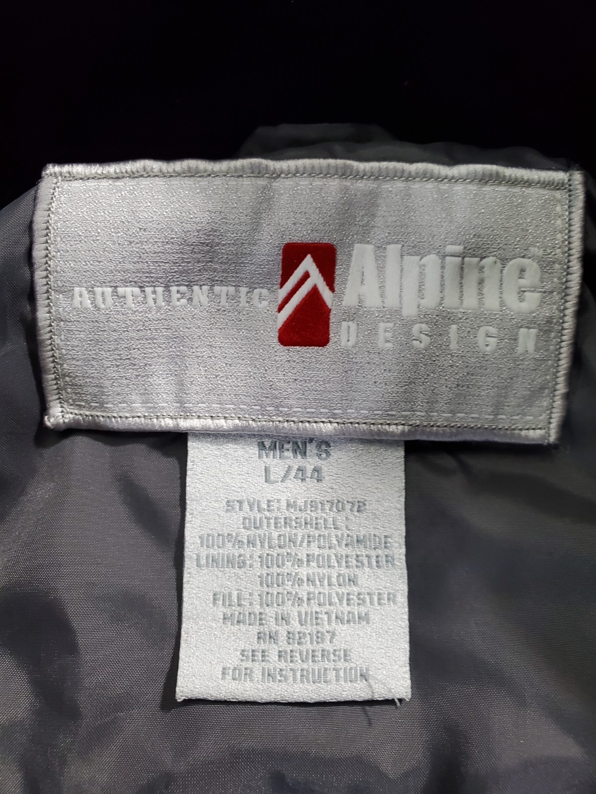 Alpine Design Gray Light  Full Zip Polyester Fill… - image 4