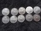 Lot of 10 2010 2011 $1 American Silver Eagle Brilliant Uncirculated
