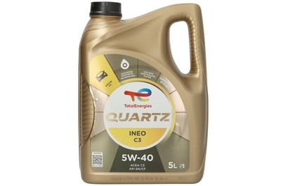 For TOTAL ENERGIES QUARTZ INEO C3 5W40 5L Engine Oil 5W40 5L Quartz INEO 2213790