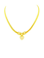 Swarovski Heart Collar Necklace Gold Chain