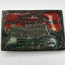 Vintage Jack Daniel's Distillery St. Louis 1904 Exposition Belt Buckle