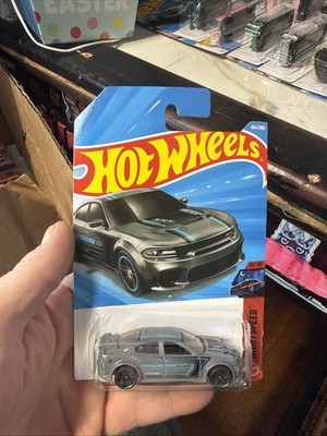 Hot Wheels Dodge Charger Hellcat 1:64 Gray Blue Black Diecast Car Unopened Box