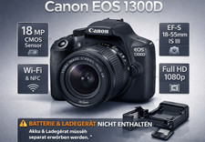 📷 Canon EOS 1300D | 18MP DSLR KiT 18-55mm IS III - WLAN NFC FHD Kamera Camera ✅