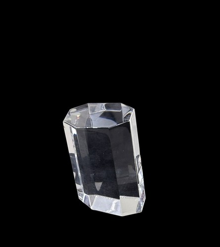 Jan Johansson Modernist Prism Cut Crystal Sculpture - Picture 1 of 8