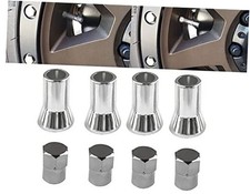 C20008 TR414, Universal, TPMS Chrome Valve Stem Sleeve Covers and Cap Dress