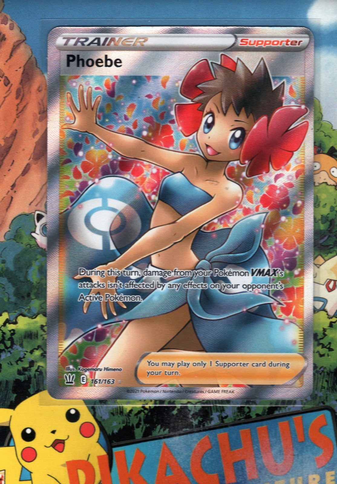 Pokémon TCG SWSH05: Battle Styles #161/163 Phoebe (Full Art) LP