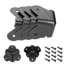 4 Pcs Speaker Corners Protector 46x46x30mm Metal Edge with 12 Pcs Screw